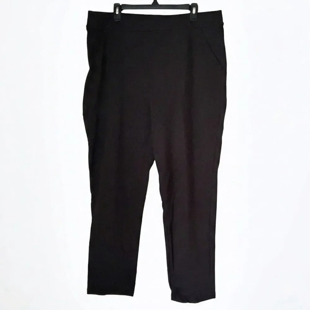 Croft & Barrow Black Pants Womens Size 1X Short Pull On Trousers Slacks Casual - Picture 4 of 4